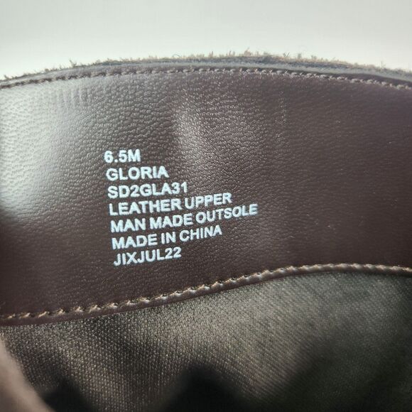 Boho Suede Boots 6.5 Cottagecore Southwestern Quite Luxury Feminine Square Toe - Picture 8 of 8